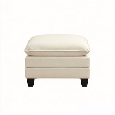 Hodson 35" Wide Modern Upholstered Modular Ottoman, Deep Seat Footrest With Plush Cushion
