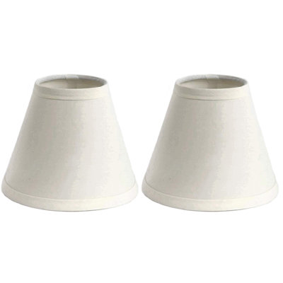 Abat-jour empire en coton 5 po (à pince)