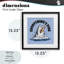 «Tout ce qui est beau requin», impression par verre encadrée par Jedco Brands Inc.-1996540528-1996540529