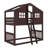 House-Style Bunk Bed With Built-In Ladder-99231163