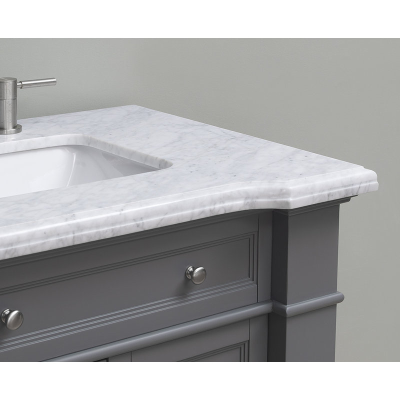 Claridge 72" Double Bathroom Vanity Set, Gray