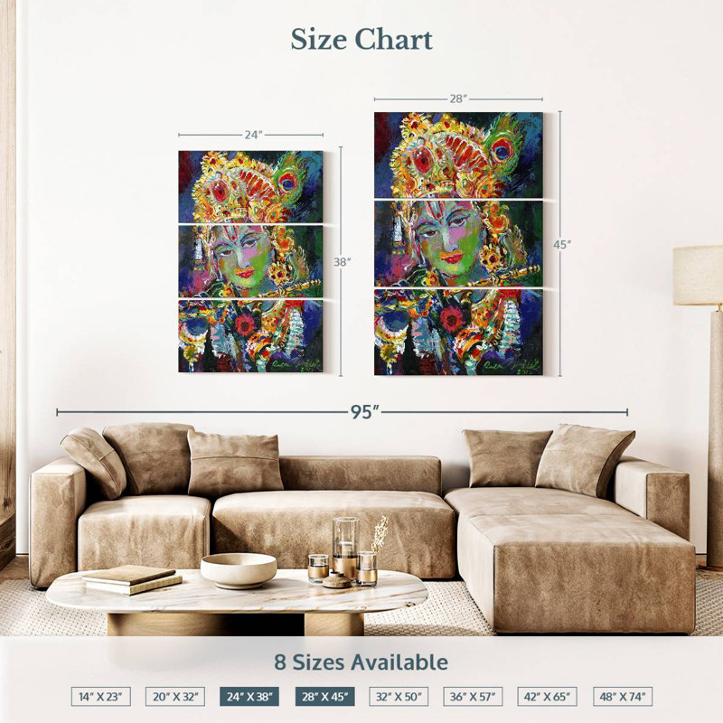 Adella Krishna, 38" H x 24" W