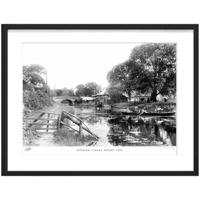 Odiham, Canal Wharf 1906 1 Piece Single Picture Frame Wall Art