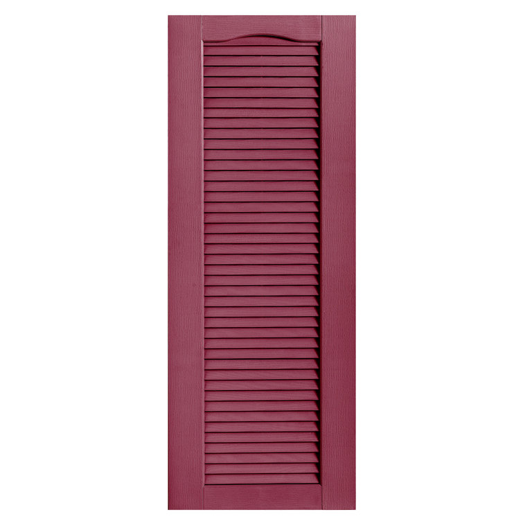Cathedral Top Full-style Open Louvre Shutters Pair