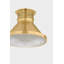 Highclere Flush Mount in Aged Brass and Off-White by Mark D. Sikes-1779793216-1779793218