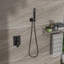 Double pomme de douche huilée en bronze huilé - Système de fixation murale en caoutchouc huilé avec têtes-125519114