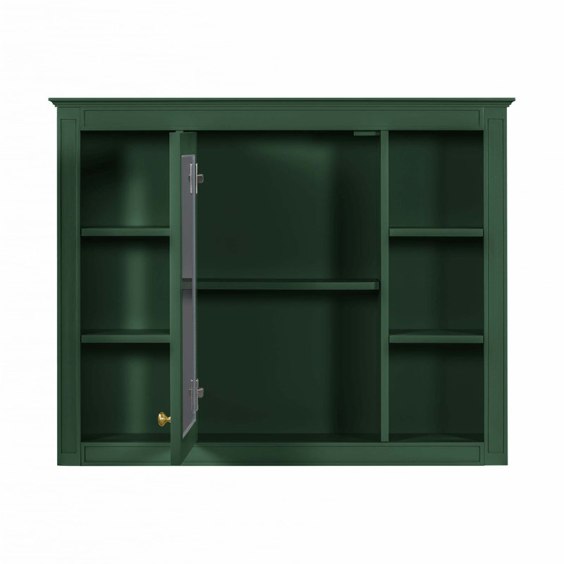 Armoire de rangement murale pour salle de bain, cabine de pharmacie, Vert