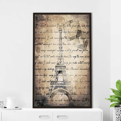 Vintage Paris 2 In sépia (vertical) par By Jodi - impression