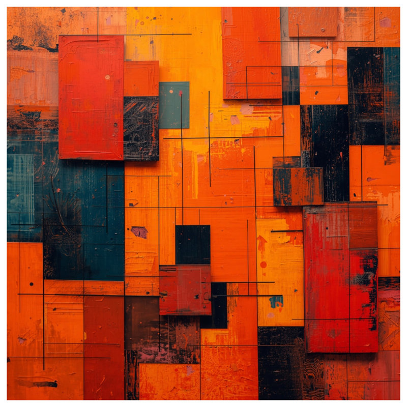Coussins décoratifs orange et rouges, 26 x 26 pouces