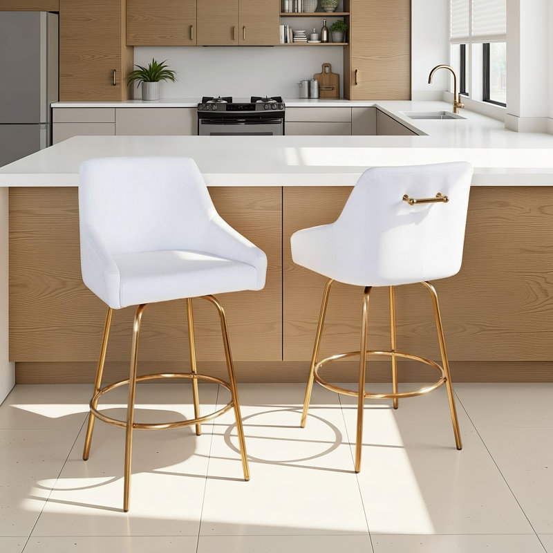 Fixed-Height Counter Stool with Swivel