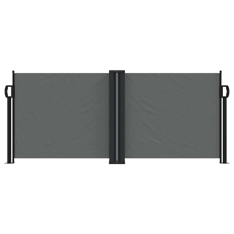 Pare-soleil d'extérieur avec auvent rétractable vidaXL, H 39,4 po x l 236,2 po, Anthracite
