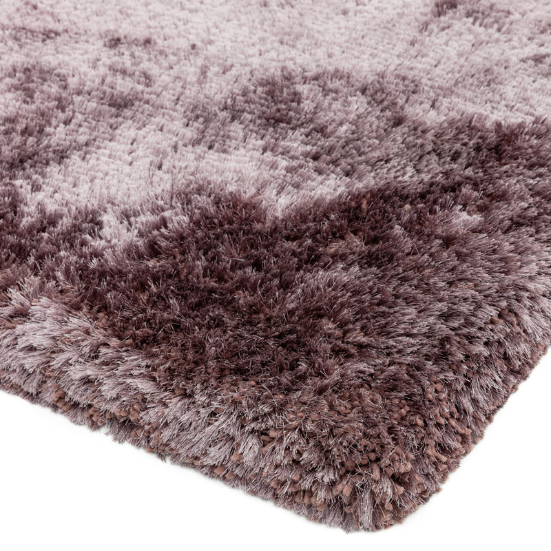 Plush Deep Pile Shaggy Dusk Rug, Rectangle 70 x 140cm