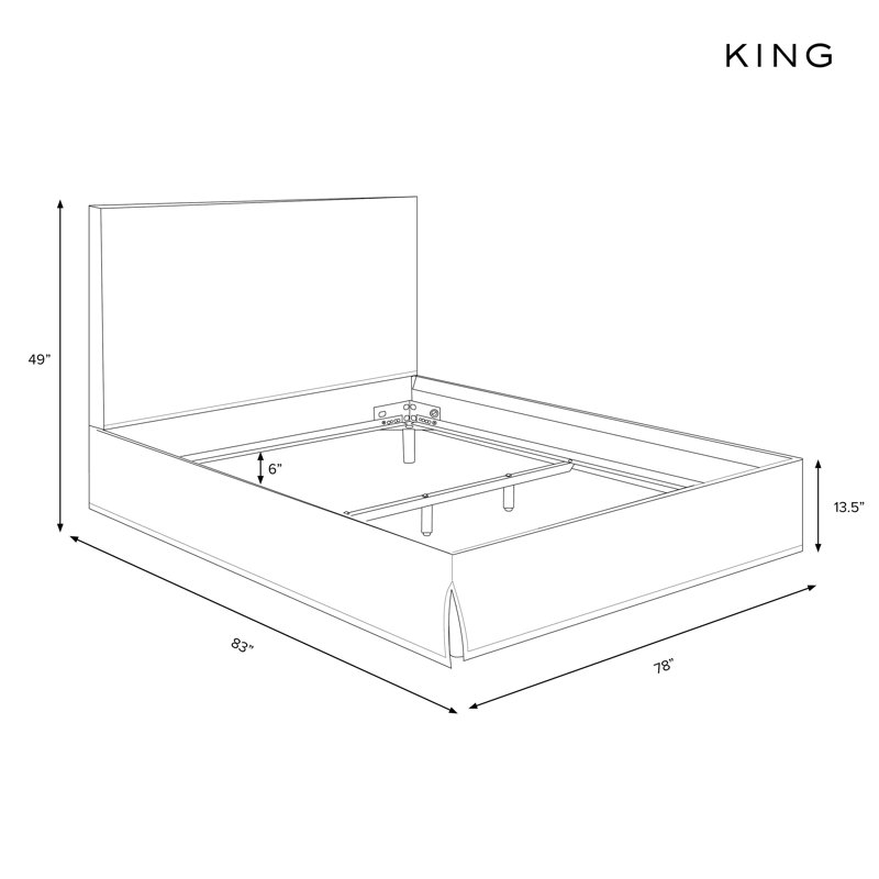 Verona Upholstered Slipcover Bed, Zuma Natural Textured Linen, King