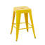 Ensemble de tabourets de bar en métal sans dossier avec assemblage sans outil et conception peu encombrante-1264511494-1264511500