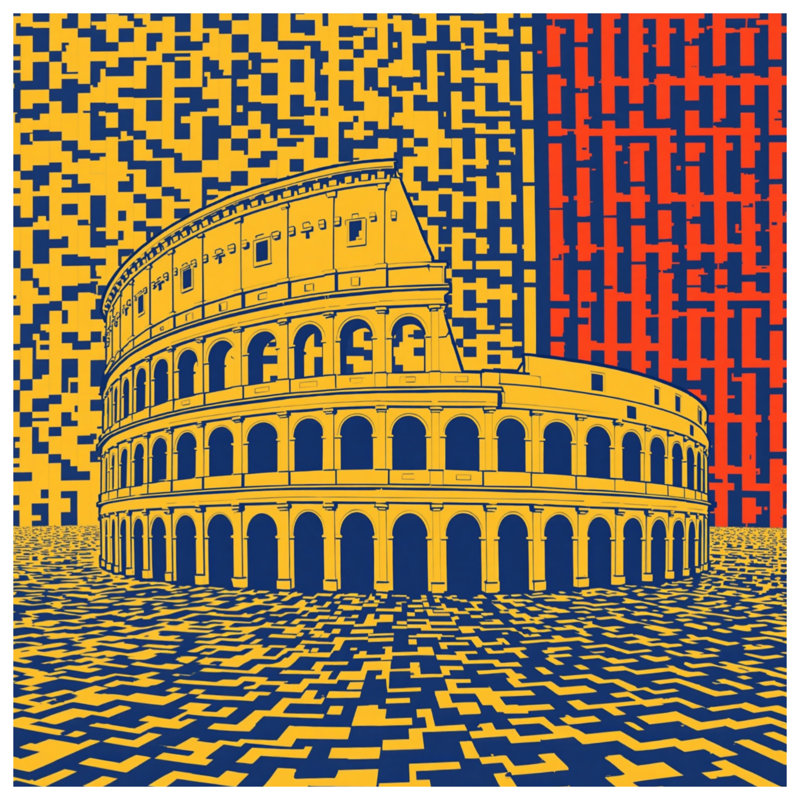 Housses de couette Colosseum Abstract Art, Twin
