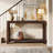 63-Inch Entryway Console Table, 2-Tier Narrow Sofa Table Behind Couch for Foyer, Hallway-243183595