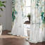 Rideaux dorés et verts pour le salon, feuilles d'eucalyptus bleues et vertes-1997676464