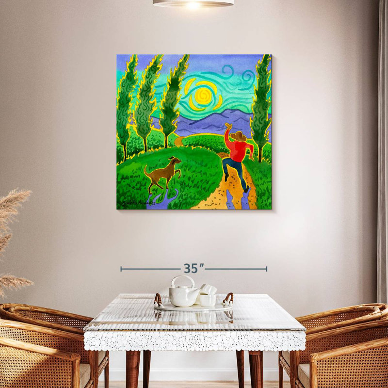 Leisha Oh Happy Day, 36" H x 36" W