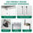 71"H Metal Garage Storage Cabinet, White Tool Steel Locking Cabinet With Doors And 3 Adjustable Shelves, Tall Cabinets For Garage Storage Systems Lockable File Cabinet For Home Office,Classroom,Pantry-1162523373