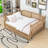 Rattan Wooden Daybed with Trundle-2022014703-2022014700