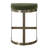Everly Quinn Hilger Brass Moss Counter Stool