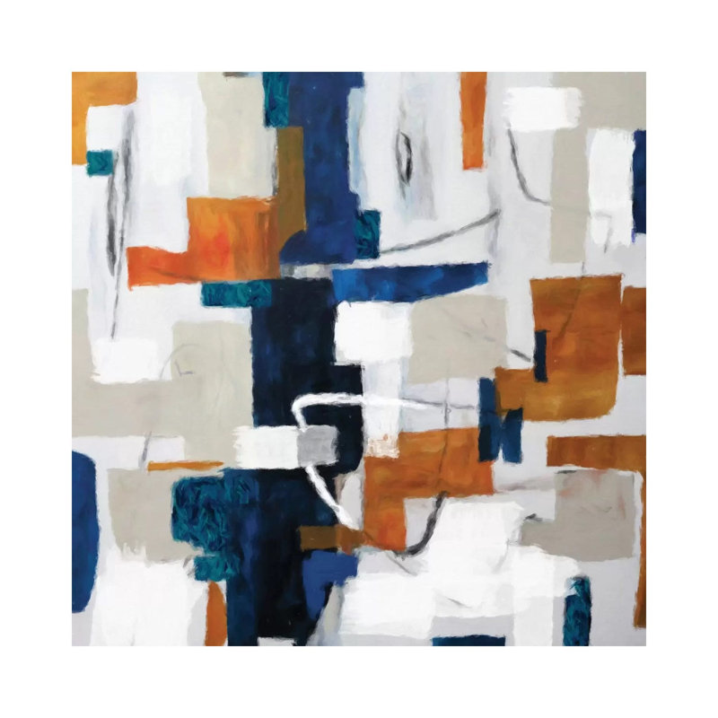 Alegra VII by Radiana Christova - Painting on Canvas, Wrapped Canvas, 30.48 cm H x 30.48 cm W