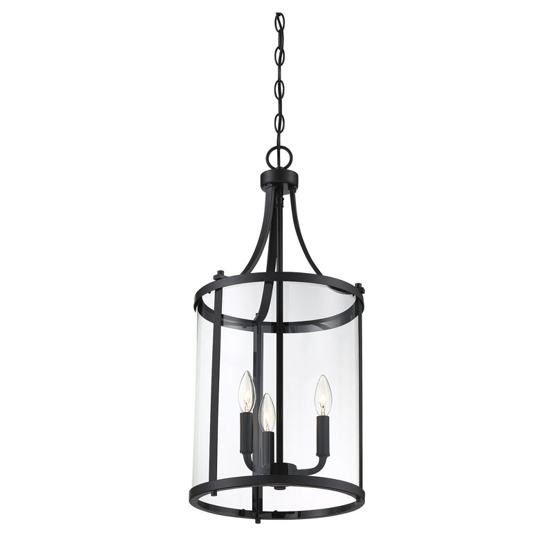 Cleveland 3-Light Chandelier, Noir