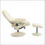 Fauteuil inclinable de massage avec repose-pieds, fauteuil inclinable en cuir polyuréthane pivotant à 360 ° avec base enveloppée, massage par vibration à 5 points-537108964