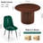 5-Piece Dining Table Set,  Wooden Kitchen Table With Upholstered Velvet Chairs-717032110-717032108