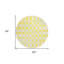 Tapis rond 8 po jaune et gris
