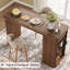 Îlot de cuisine 59 po en bois avec rangement, table de bar rectangulaire avec tiroir et support à vin-1670852406-1658469893
