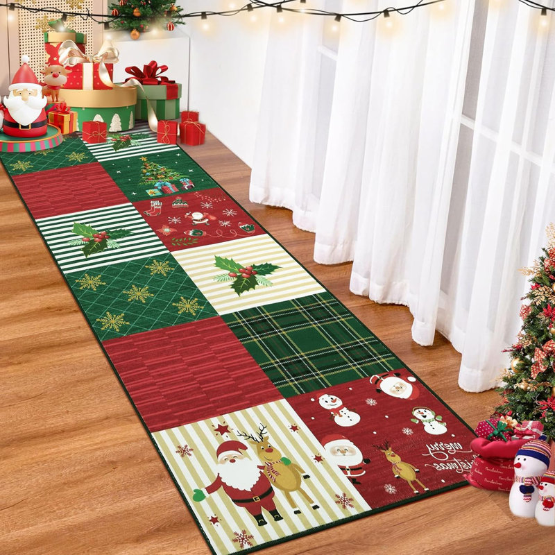 Rectangle Abstract Area Rug, Runner 60 x 180 cm