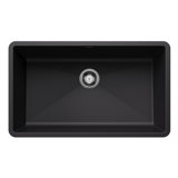 Precis SILGRANIT 32" L X 19" W Super Single Undermount Kitchen SInk