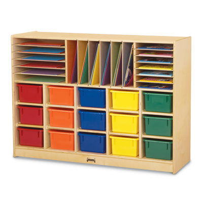 Jonti-Craft® Sectional Cubbie-Tray Mobile Unit