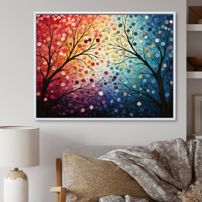 " Colorful Wreath Field Pointillism Dot "
