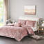 Housse de couette en velours rosé pour très grand / très grand lit, design élégant et luxueux exquis-121054674-121054676