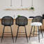 361° Swivel Upholstered Rattan Counter Height Bar Stool-385490748-372020277-360820426