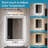 Bathroom Mirror with LED Lights Dimmable 3 Colors LED Bathroom Mirror Fogless LED Mirror for Bathroom Vanity Mirror with Lights Wall Mounted Horizontal/Vertical-1266225375-1264526833