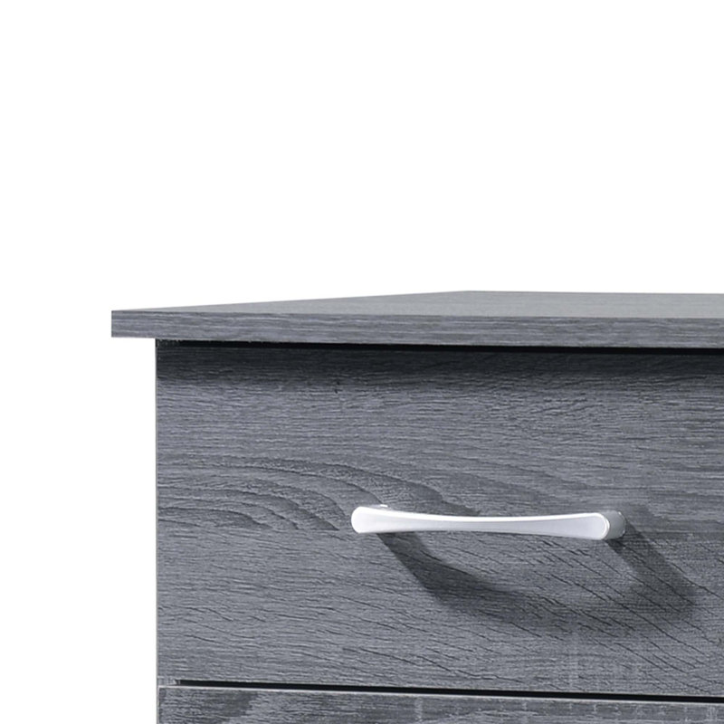 Coffre à linge Boston gris, Gris