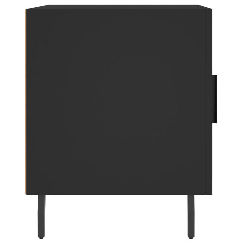Mearle 40cm W Iron Bedside Table, Black, Individual