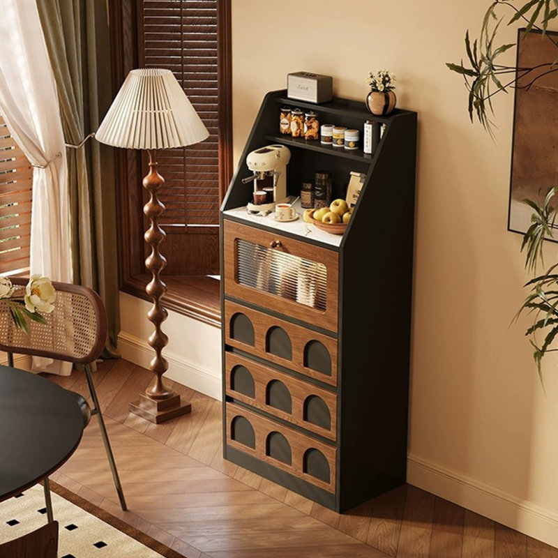 Buffet en bois manufacturé noyer noir