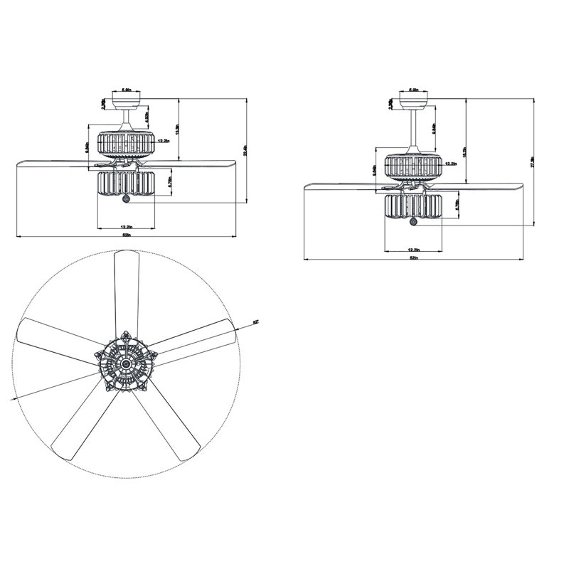 Giono 52'' Ceiling Fan