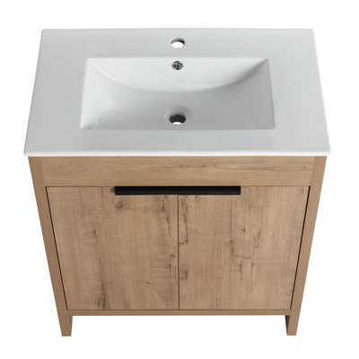 Meuble-lavabo autoportant avec lavabo 