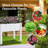 Gray Srushti Elevated Garden Bed Raised Planter for Outdoor Indoor With Wheels-1323960692