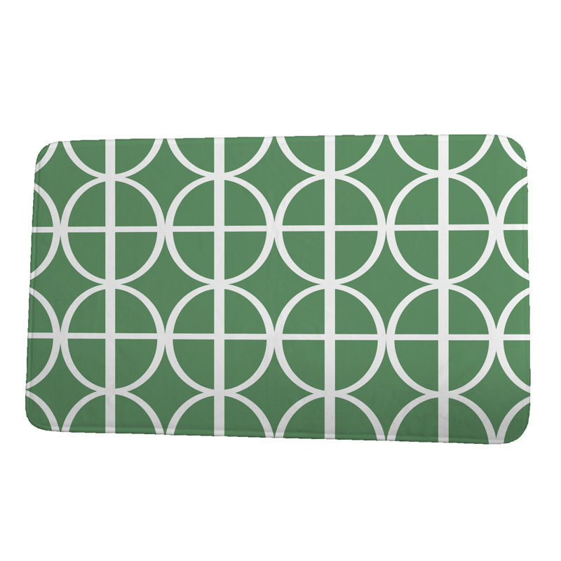 Tapis de bain Leibowitz, l 24 po x L 17 po, Vert