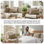 Ensemble de 2 taies décoratives matelassées à motif carré en microfibre brossé double face avec bords passepoilés Southano Fine Vilens, lot de 2, 20 po x 36 po, taupe-399142818-324762885