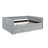 88"x65.5"x29.5" Queen Daybed with Trundle, Tufted Upholstered Sofa, 2 Storage Drawers, Boucle Fabric, Grey