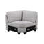 Canapé modulaire en lin et repose-pieds modulaire en L 7 po Leo-1869647497