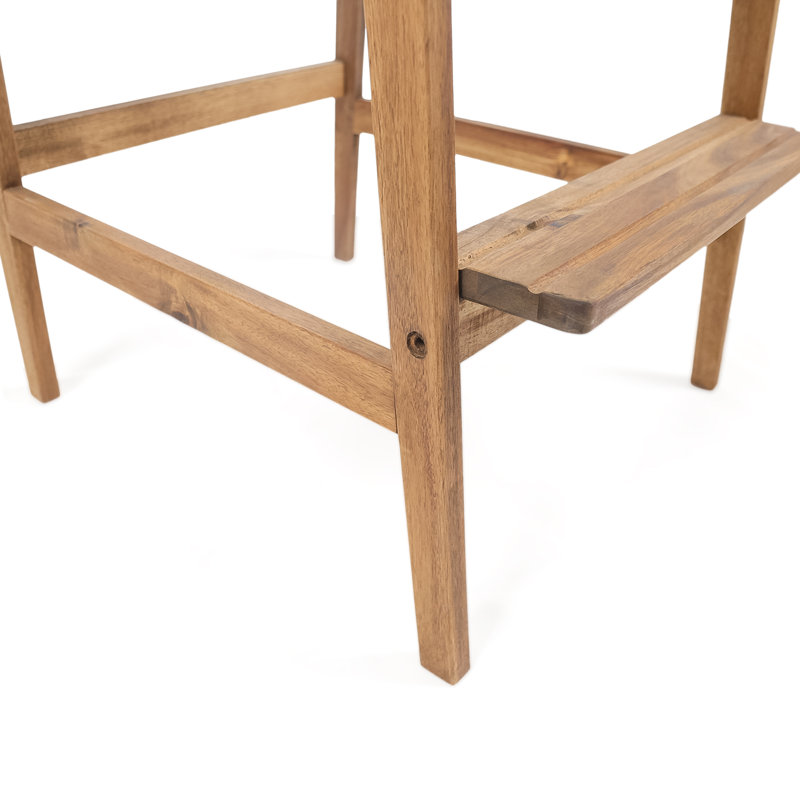 Lovina Acacia Outdoor Adirondack Set, Natural stained