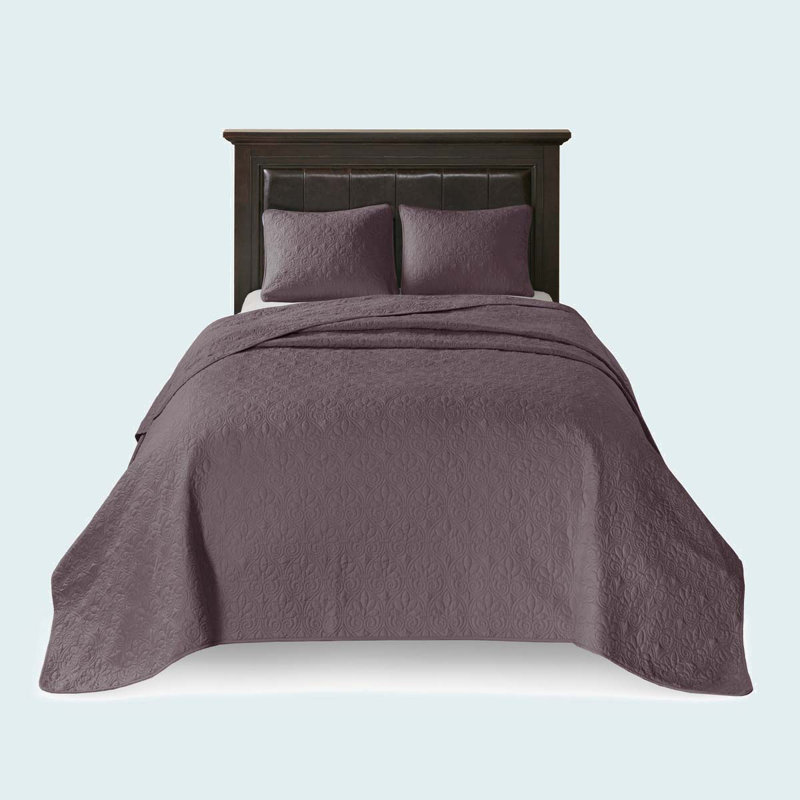 Reversible Bedspread Set Purple King